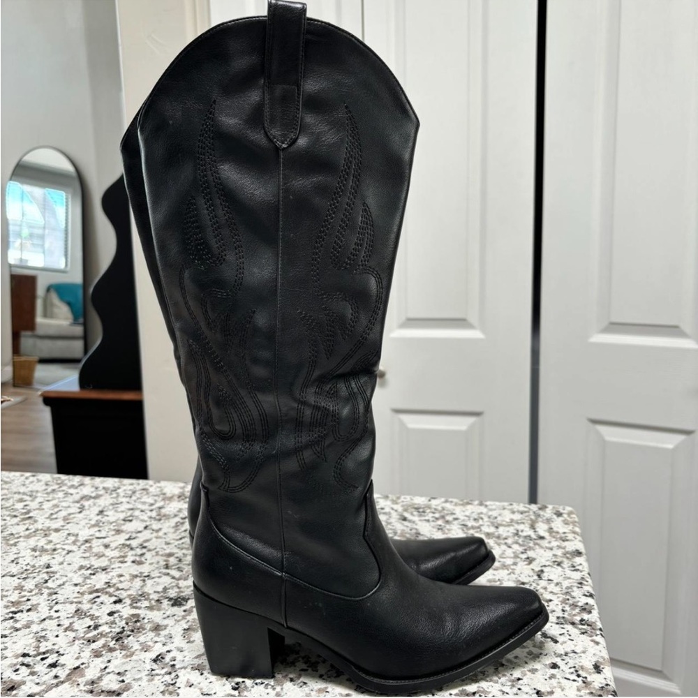 Black Western Cowboy Boots